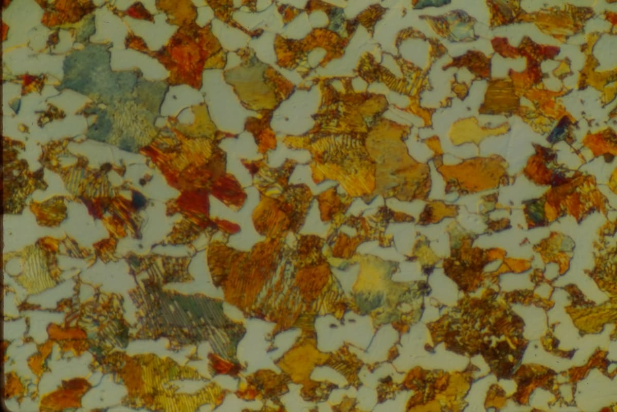 Example microstructure showing the beauty and complexity revealed through metallography
