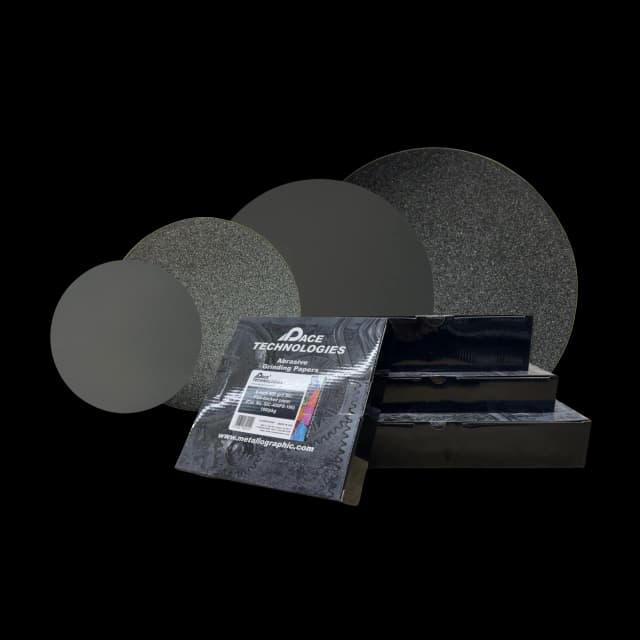 Silicon carbide grinding papers for progressive grinding