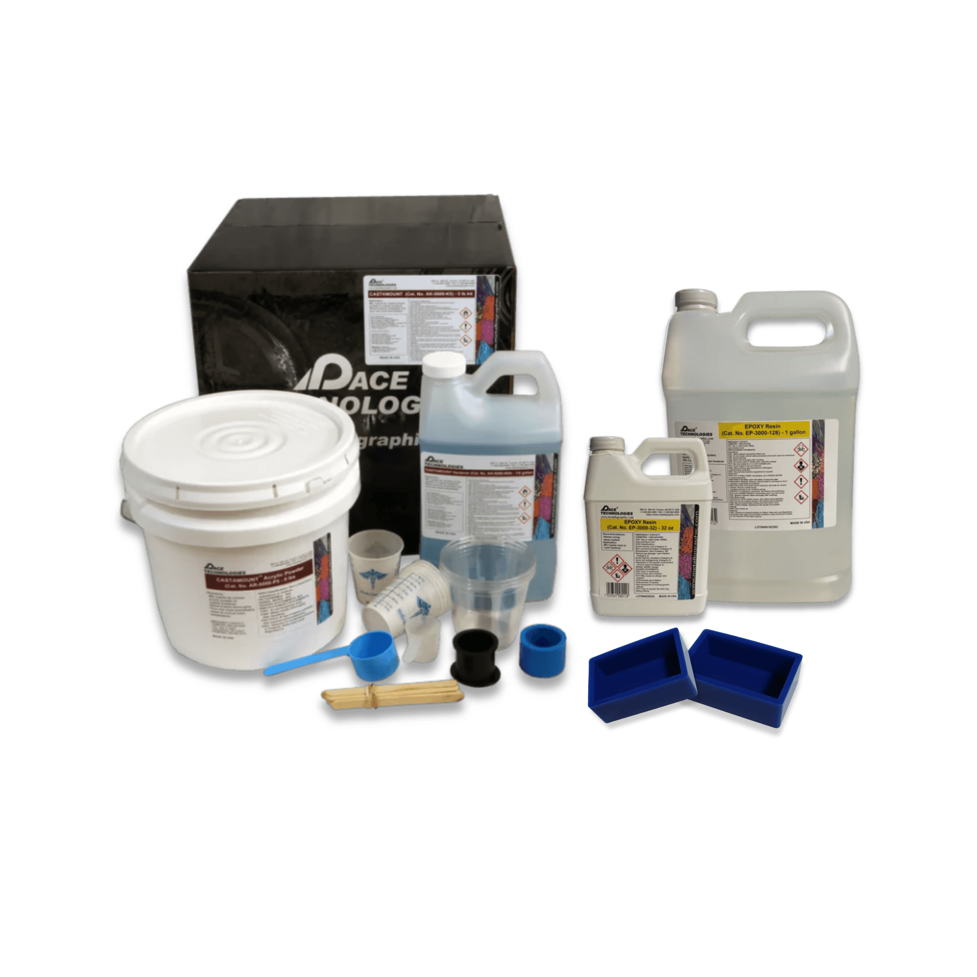 Castable mounting systems with vacuum impregnation for porous AM samples