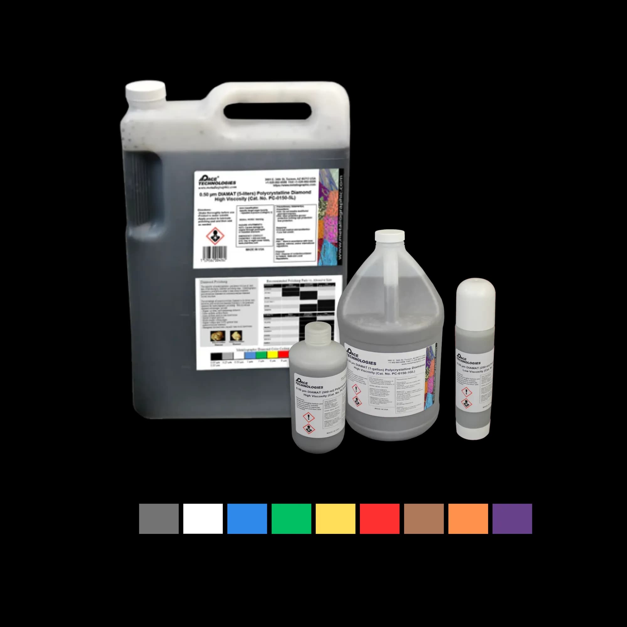 Polycrystalline diamond polishing compound for aluminum