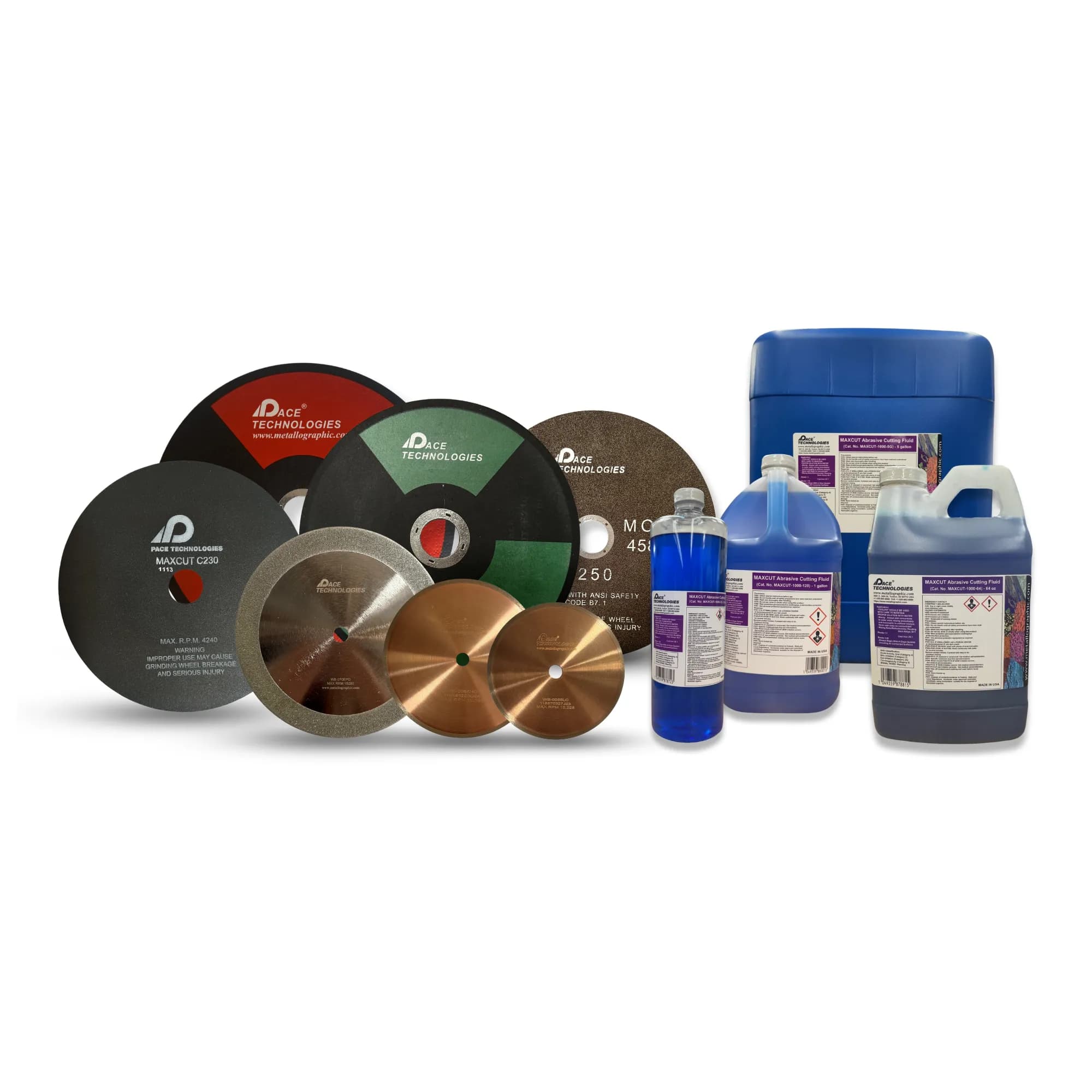 Abrasive cutting blades for metallographic sectioning