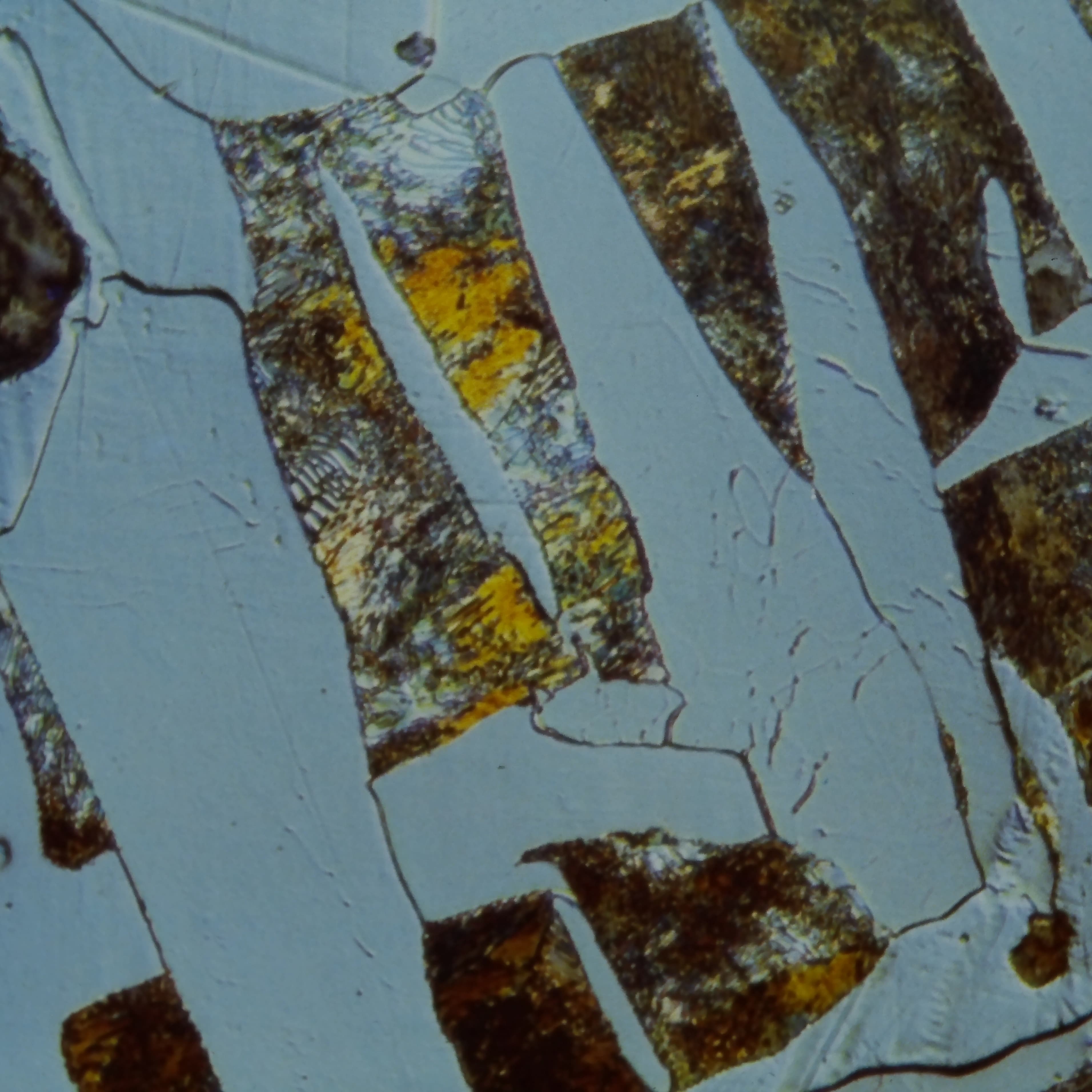 Example microstructure showing ferrite and pearlite in steel